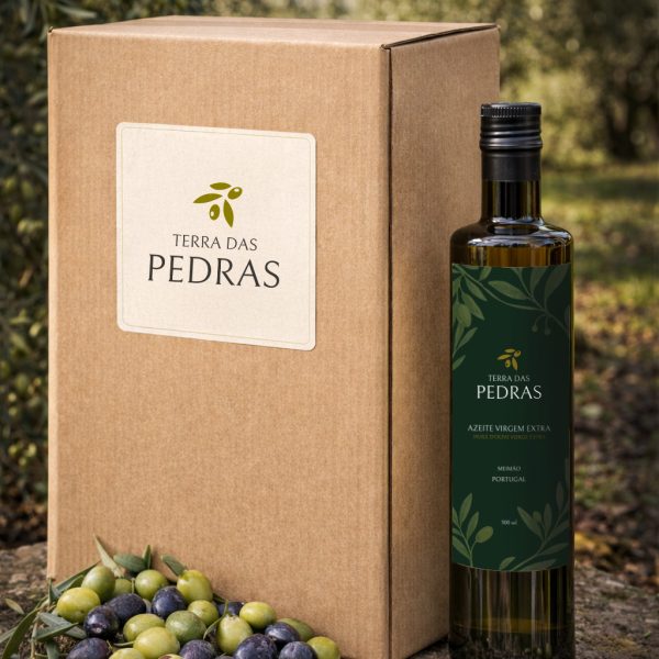 Caixa Azeite Extra Virgem | Terra das Pedras | Azeite Português de qualidade